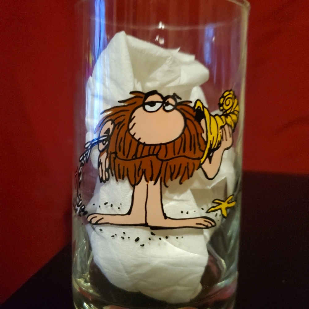 Arby's Drinking Glass Grog 1981 B C. Comic Collector Hart Mastroianni
